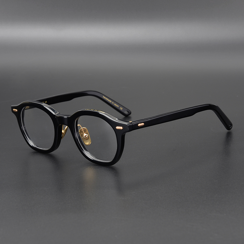 Wholesale-Vintage Quality Acetate eyeglasses frame OG Betsy polygon women men original box case prescription lens free shiping