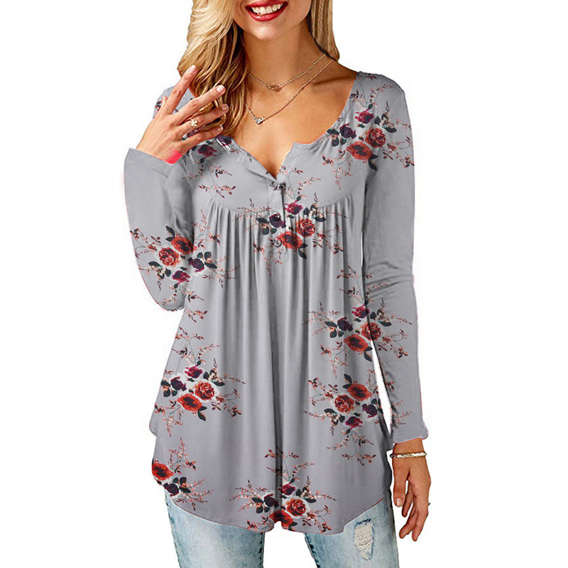 women plus size long sleeve Tees pleated loose printed ladies casual T-shirt fashion spring and summer tops Tshirt women, Black
women plus size long sleeve Tees pleated loose printed ladies casual T-shirt fashion spring and summer tops Tshirt women, Black