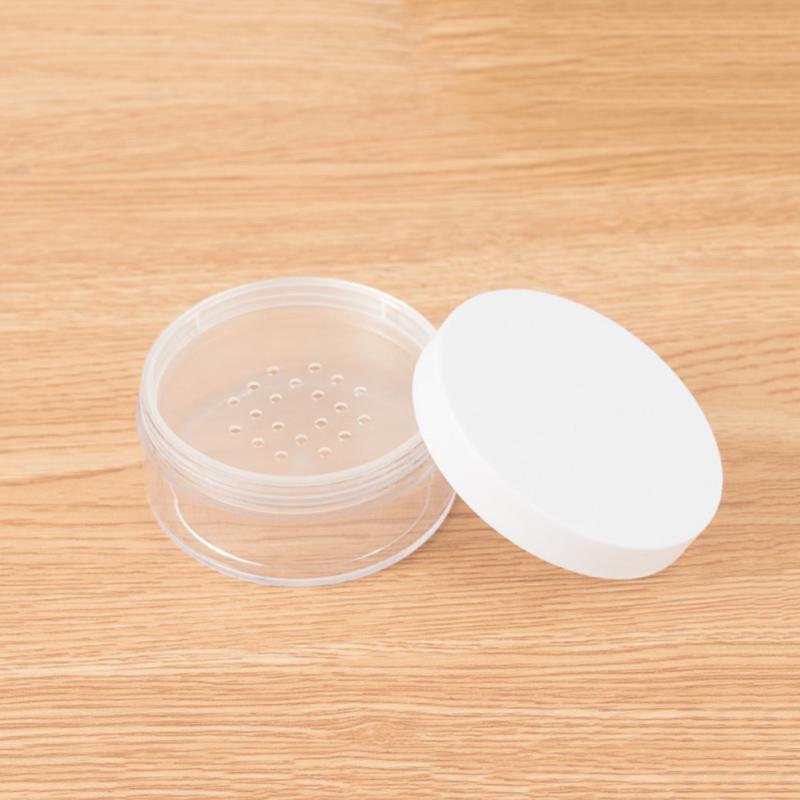 50ml Plastic Empty Loose Box Reusable Portable Travel Pot With Sieve Cosmetic Makeup Jar Container Sifter with White Cap
50ml Plastic Empty Loose Box Reusable Portable Travel Pot With Sieve Cosmetic Makeup Jar Container Sifter with White Cap