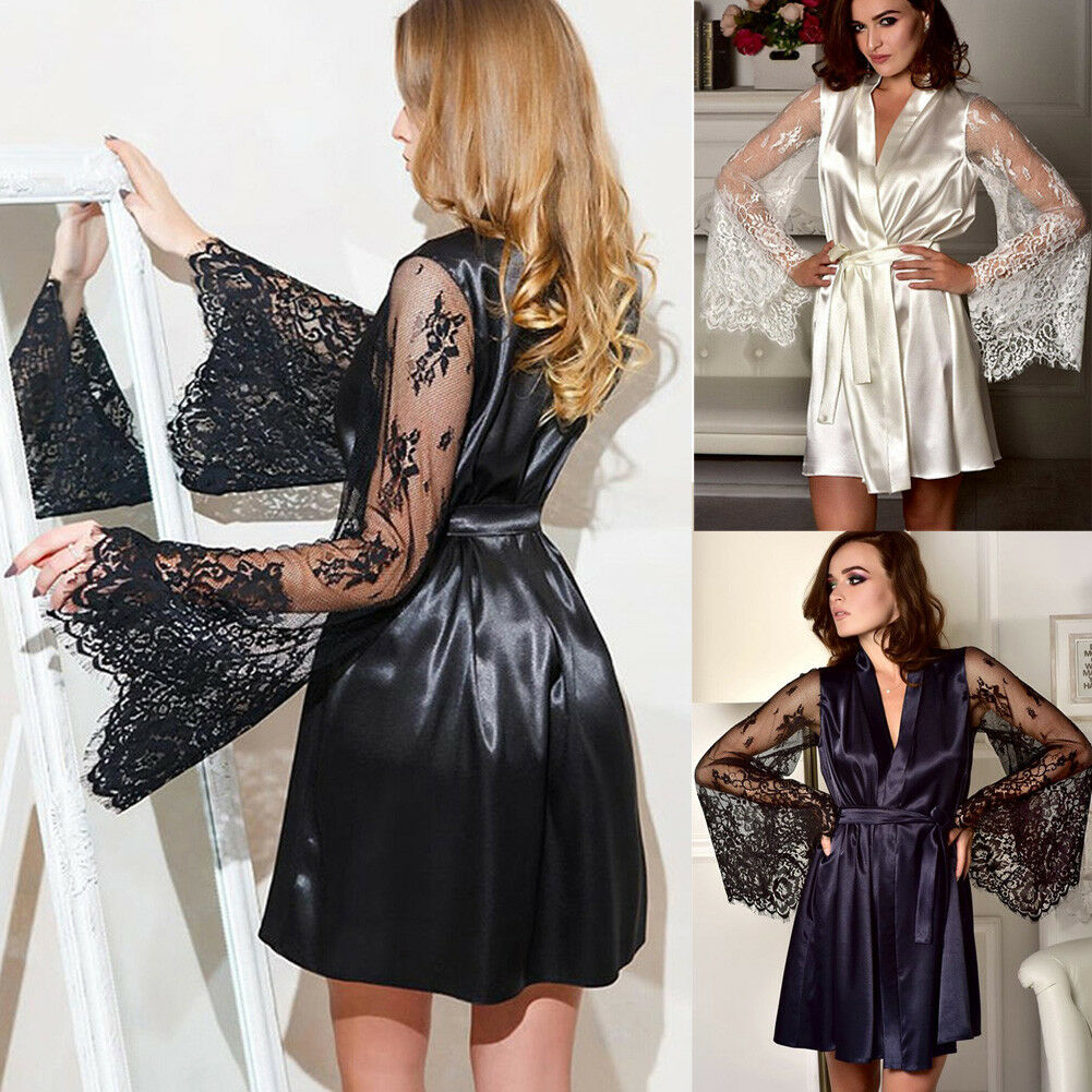 US local Fashion Floral Lace Women Kimono Robe Nightgown Nightwear Sleepwear Wedding Party Dress Hot Sale, Black;gray
US local Fashion Floral Lace Women Kimono Robe Nightgown Nightwear Sleepwear Wedding Party Dress Hot Sale, Black;gray