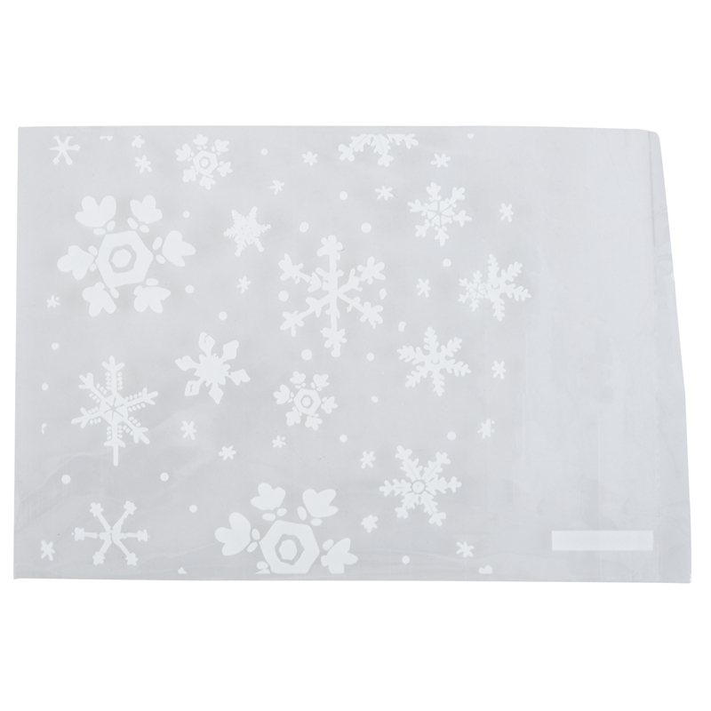 50 Clear Snowflake Cookie Bag, Plastic Cellophane Adhesive Sealant, Bakery Gift Cello Bags
50 Clear Snowflake Cookie Bag, Plastic Cellophane Adhesive Sealant, Bakery Gift Cello Bags