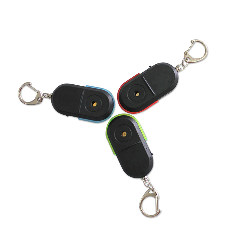New Arrival Wireless 10m Anti-Lost Alarm Key Finder Locator Keychain Whistle Sound Control LED Light Mini Anti Lost Key Finder