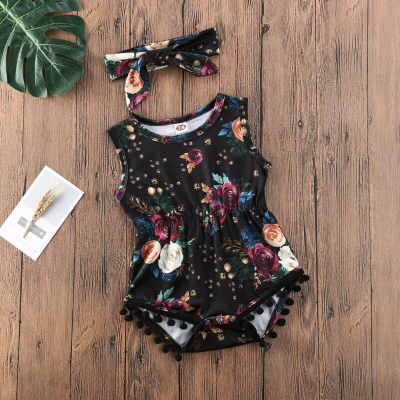 Toddler Kids Baby Girls Floral Romper Jumpsuit Playsuit Bodysuit Shorts Clothes, Black
Toddler Kids Baby Girls Floral Romper Jumpsuit Playsuit Bodysuit Shorts Clothes, Black