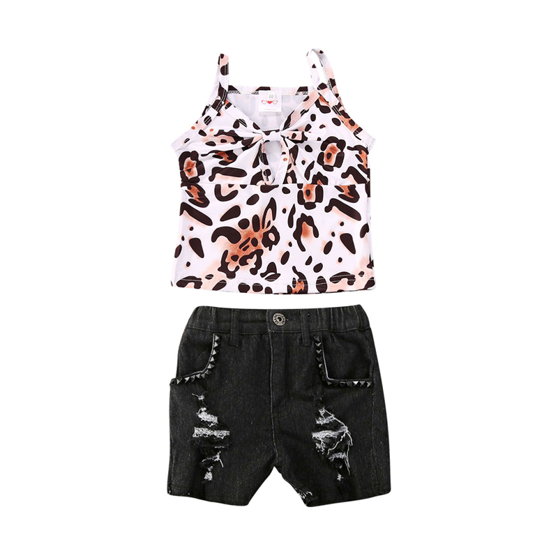 Newborn Infant Toddler Baby Girls Clothes Leopard Vest Summer V Neck Sleeveless Tops Black Hole Denim Shorts Kids Outfits Sets, As pic
Newborn Infant Toddler Baby Girls Clothes Leopard Vest Summer V Neck Sleeveless Tops Black Hole Denim Shorts Kids Outfits Sets, As pic