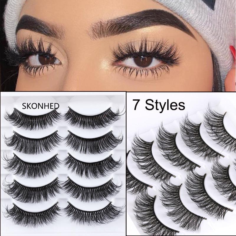 5 Pairs Handmade Eyelashes 3D Soft Mink Hair False Lashes Natural Long Wispy Makeup Fake Eye Lashes Extension Tools Supplies
5 Pairs Handmade Eyelashes 3D Soft Mink Hair False Lashes Natural Long Wispy Makeup Fake Eye Lashes Extension Tools Supplies
