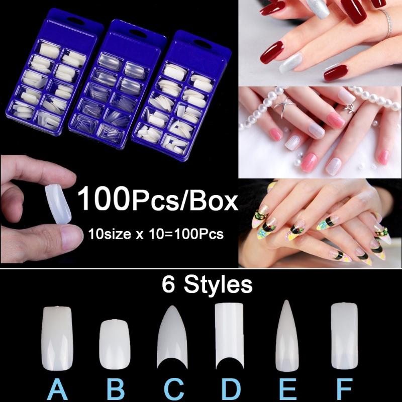 6 Popular Shape False Nail Tips 100Pcs/Box Full Or Half Cover Nail Tips Long or Short Fake Nails Half Cover Tips, D transparent
6 Popular Shape False Nail Tips 100Pcs/Box Full Or Half Cover Nail Tips Long or Short Fake Nails Half Cover Tips, D transparent
