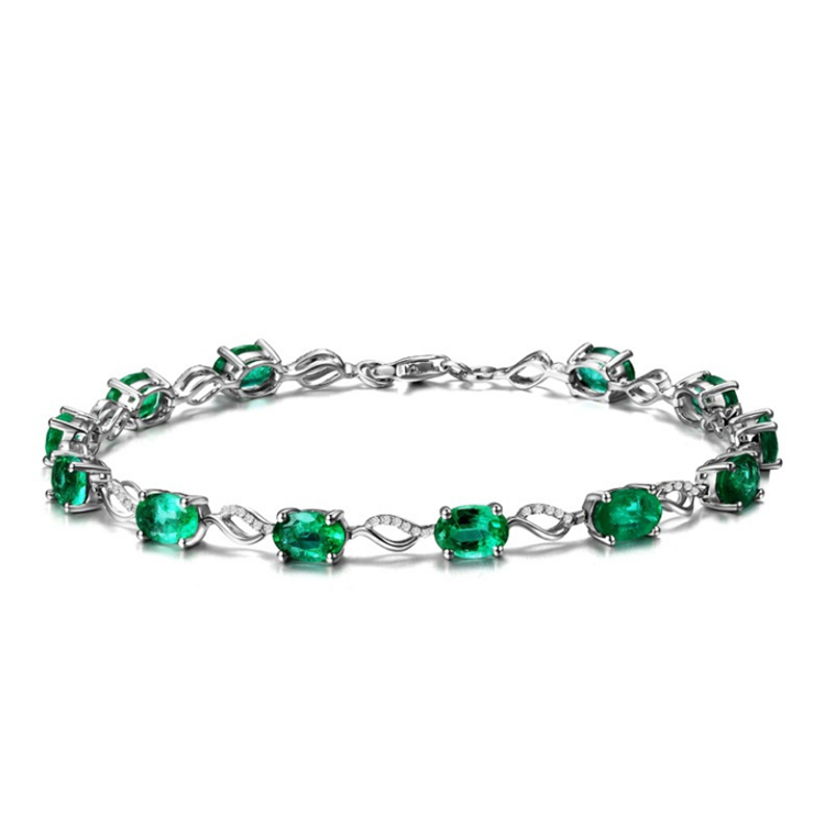 Fashion Bracelet Jewelry Emerald Gemstone bracelet For Women Luxury Women Emerald Silver Jewelry Weddings gift JJ52, As picture
Fashion Bracelet Jewelry Emerald Gemstone bracelet For Women Luxury Women Emerald Silver Jewelry Weddings gift JJ52, As picture