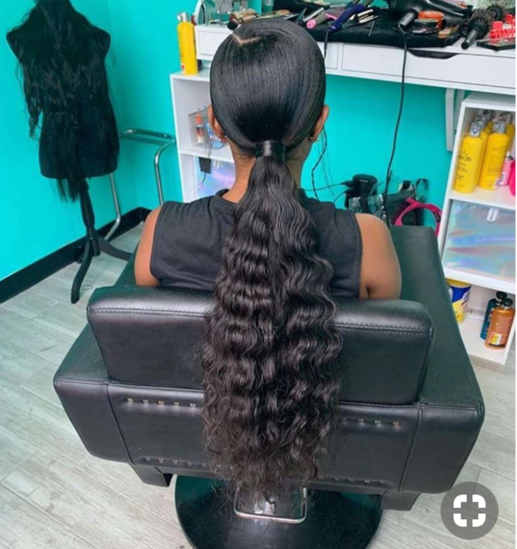 2019 curly drawstring human hair ponytail hairpiece for black women low clip ins new ponytail style natural black 1b 100g-160g