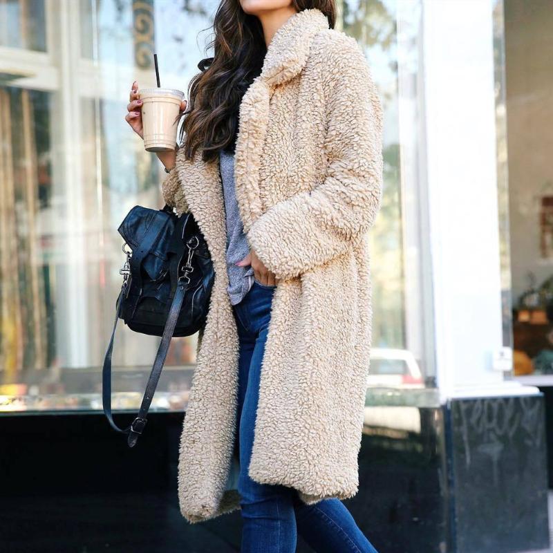 Goocheer Womens Winter Warm Coats Outwear Teddy Bear Pocket Fluffy Coat Fleece Fur Jackets Long Sleeve Lapel Wool Cashmere Coat, As picture
Goocheer Womens Winter Warm Coats Outwear Teddy Bear Pocket Fluffy Coat Fleece Fur Jackets Long Sleeve Lapel Wool Cashmere Coat, As picture