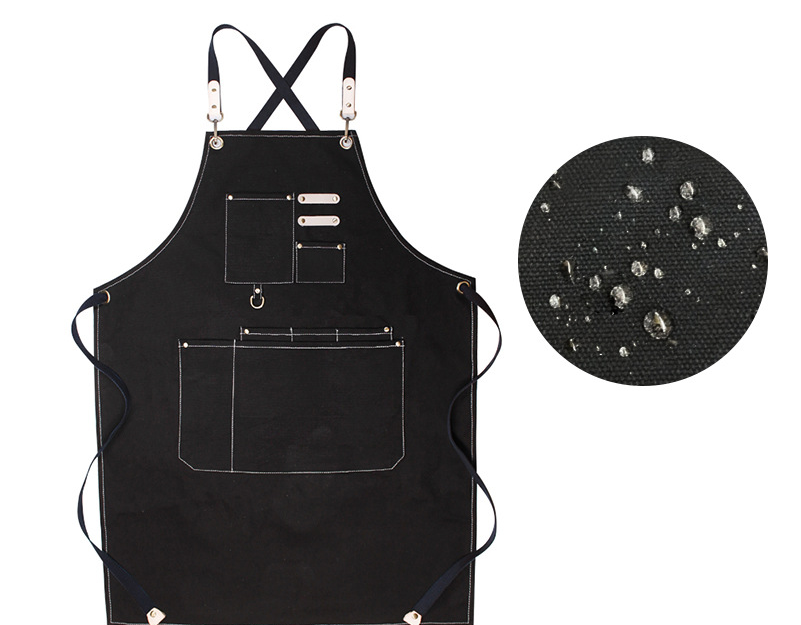 Korean Style Canvas Anti-foam Fame Retardant Strap Barista Restaurant Gardening Overalls Waterproof Cooking Kitchen Apron LF953
Korean Style Canvas Anti-foam Fame Retardant Strap Barista Restaurant Gardening Overalls Waterproof Cooking Kitchen Apron LF953
