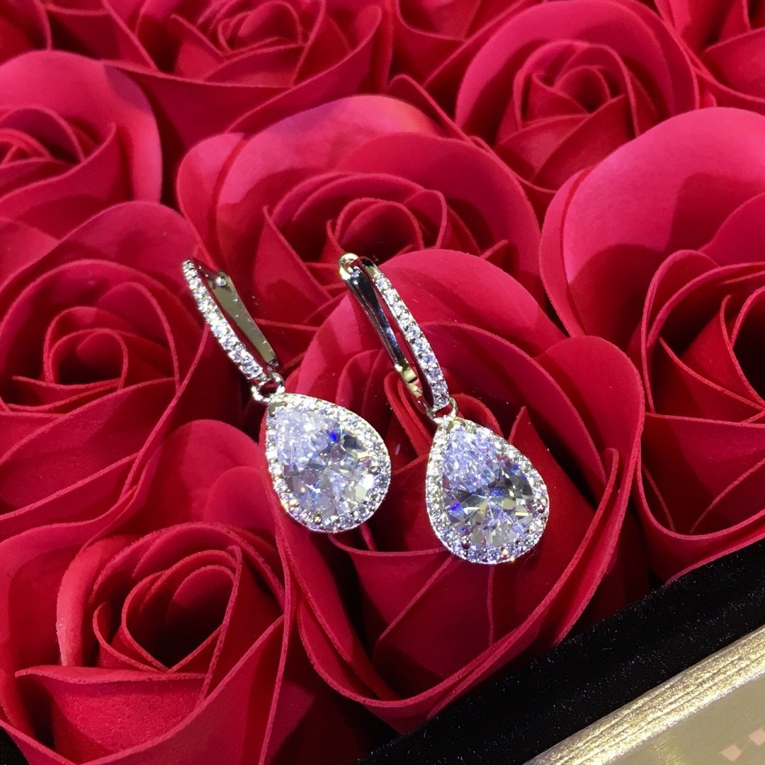 Earrings jewelry S925 sterling silver Plated diamond Dangle Earrings women Wedding Party Earrings
Earrings jewelry S925 sterling silver Plated diamond Dangle Earrings women Wedding Party Earrings