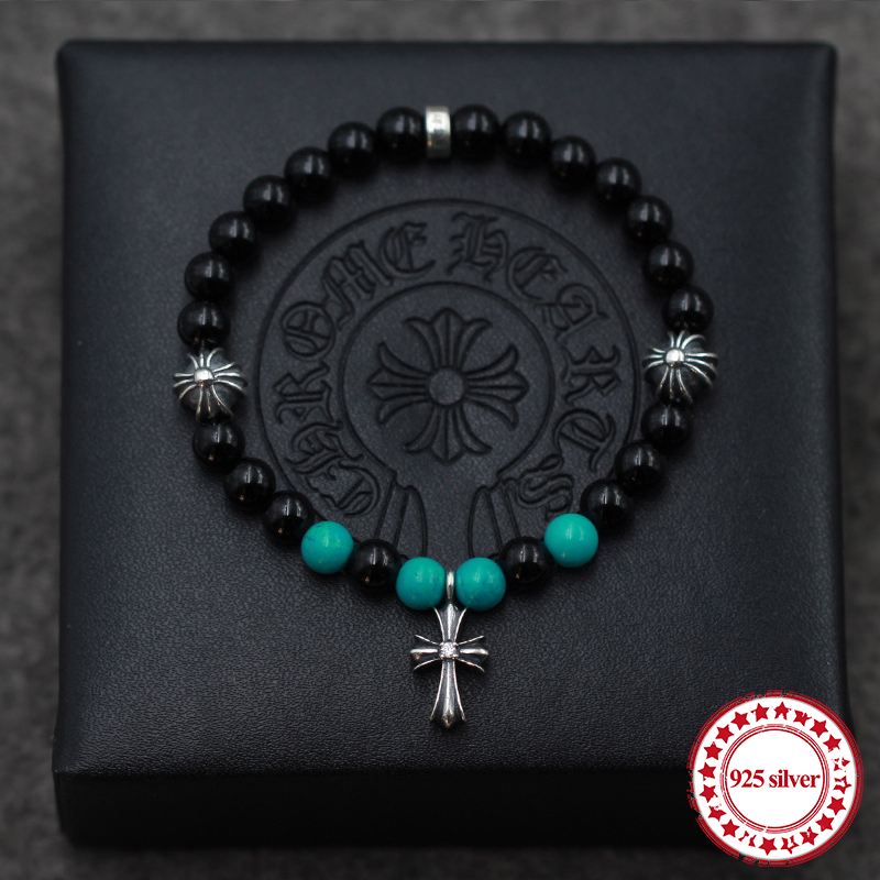 S925 Obsidian sterling silver Strand Bracelets personality classic fashion series cross letter modeling beads lover gift 2021
S925 Obsidian sterling silver Strand Bracelets personality classic fashion series cross letter modeling beads lover gift 2021