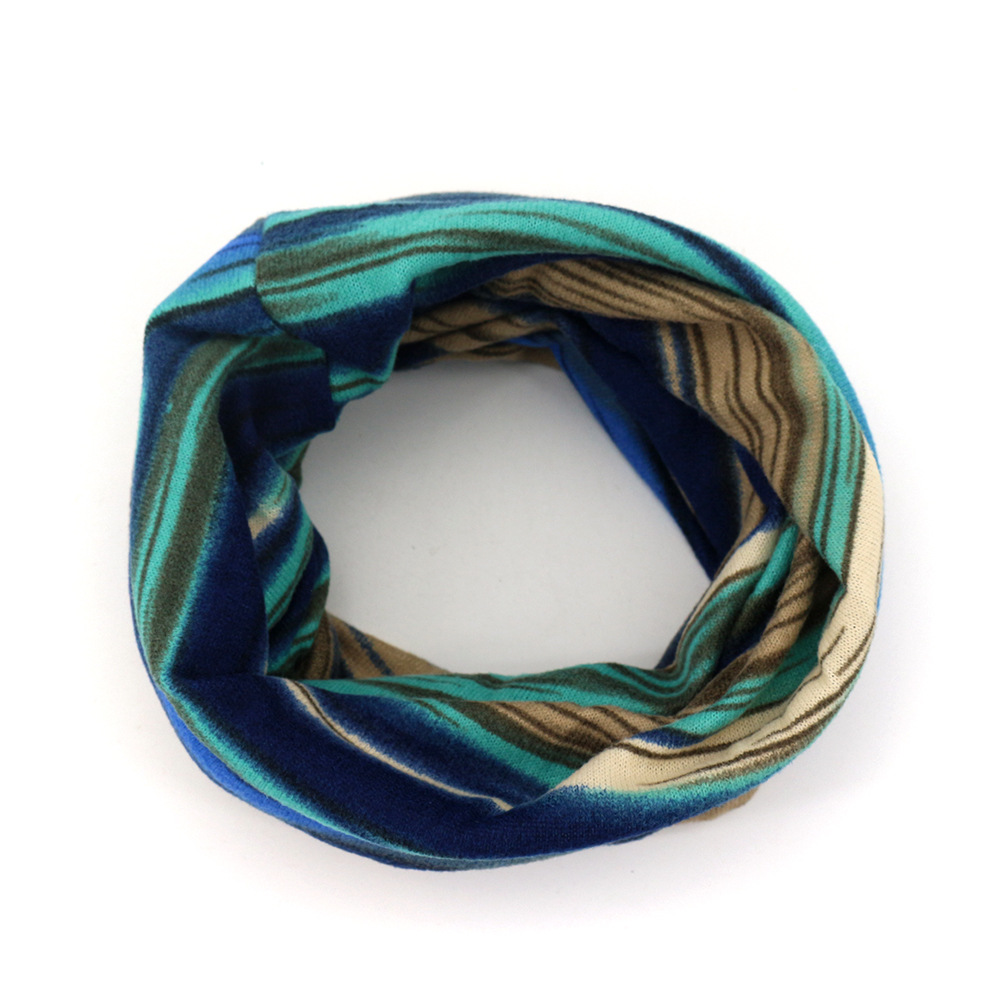 Fashion- Striped Beanie Chemo Cap for Cancer Patients Casual Outdoor Head Cover Comfortable Scarf Convertible Windproof Hat