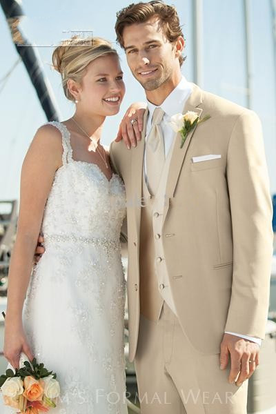 2017 Two Buttons Beige Groom Tuxedos Notch Lapel Best Man Groomsmen Men Wedding Suits Bridegroom (Jacket+Pants+Tie+Vest, Black
2017 Two Buttons Beige Groom Tuxedos Notch Lapel Best Man Groomsmen Men Wedding Suits Bridegroom (Jacket+Pants+Tie+Vest, Black