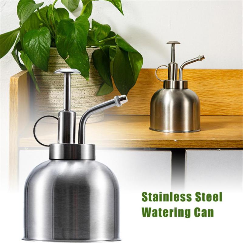 300mL Stainless Steel Watering Pot Watering Can Spray Bottle For Gardening Potted Flower Plants Garden Tool, Silver
300mL Stainless Steel Watering Pot Watering Can Spray Bottle For Gardening Potted Flower Plants Garden Tool, Silver