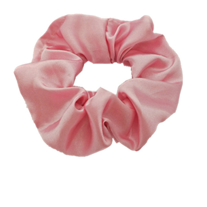 Mix 42 Baby Cheap Solid Color Satin Hair Scrunchies Hairbands Hair Band Children Ring Ponytail Rope Headdress Kids Hair Accessories