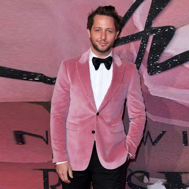 Two Pieces Pink Velvet Wedding Jacket Peaked Lapel Buttons Slim Fit Man Blazers Winter Coat for Prom Party, Beige
Two Pieces Pink Velvet Wedding Jacket Peaked Lapel Buttons Slim Fit Man Blazers Winter Coat for Prom Party, Beige
