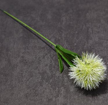 Artificial Flowers Dandelion Decorative Plastic Flower Wedding Home Decoration Valentine's Day Flowers White Green Length 25cm