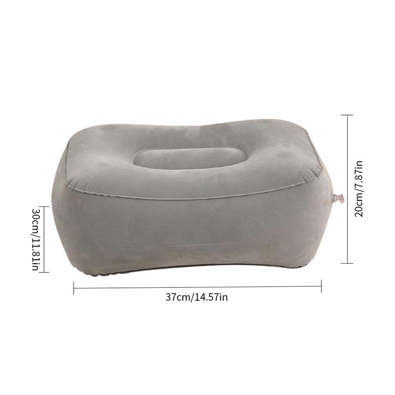 Useful Inflatable Portable Travel Footrest Pillow Plane Train Kids Bed Foot Rest Pad PVC For Travel Massage Car