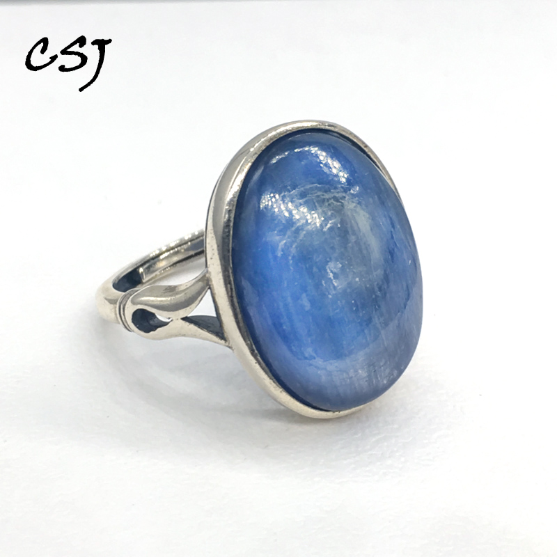 Cluster Rings CSJ Vintage Natural Kyanite 925 Sterling Silver Oval Cut 15*20mm Fine Jewelry Wedding Party Biouterie For Women Lady Gift
Cluster Rings CSJ Vintage Natural Kyanite 925 Sterling Silver Oval Cut 15*20mm Fine Jewelry Wedding Party Biouterie For Women Lady Gift