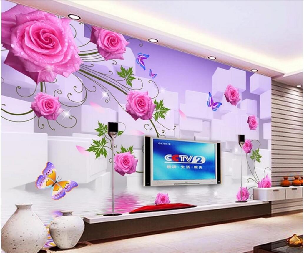 WDBH 3d wallpaper custom photo Red rose flower reflection background living room home decor 3d wall murals wallpaper for walls 3 d, Non-woven wallpaper 
WDBH 3d wallpaper custom photo Red rose flower reflection background living room home decor 3d wall murals wallpaper for walls 3 d, Non-woven wallpaper