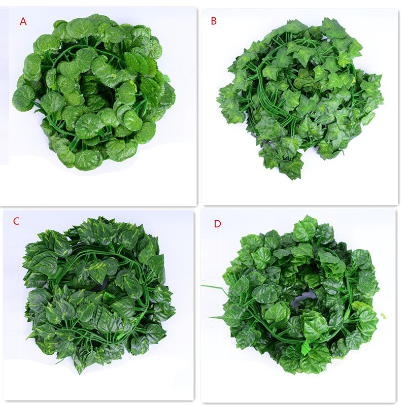 Hot Artificial Ivy Vine Hanging Plants Leaves Garlands Wreath Home Garden Wedding Decoration 2M Artificial Grape Leaves, Sweet potato leaves
Hot Artificial Ivy Vine Hanging Plants Leaves Garlands Wreath Home Garden Wedding Decoration 2M Artificial Grape Leaves, Sweet potato leaves