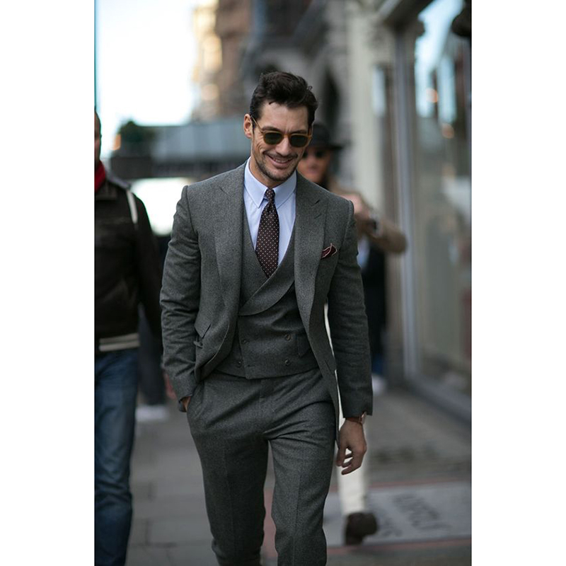 Costume Homme Smoking Grey Tweed Jacket Men Suit Terno Slim Fit Skinny Tuxedo 3 Piece Groom mens suits Custom Blazer Masculino, Dark grey
Costume Homme Smoking Grey Tweed Jacket Men Suit Terno Slim Fit Skinny Tuxedo 3 Piece Groom mens suits Custom Blazer Masculino, Dark grey