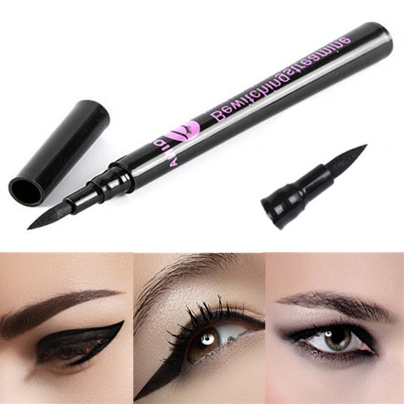 1pc Eye Liner Noir Crayon Eyeliner Waterproof longue durée Matte liquide Crayon Yeux lisse Pen Cosmétiques Beauté Outils de maquillage des yeux