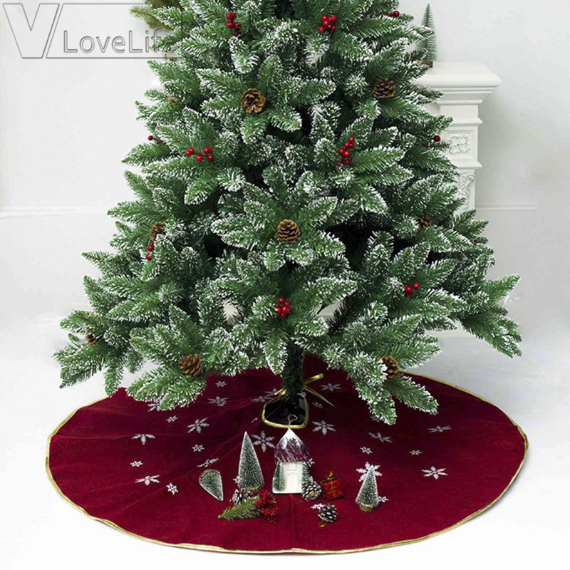 120cm/48" Ivory Burlap Snowflake Christmas Tree Skirt Ornament Christmas Decoration New Year Event Party Supplies
120cm/48" Ivory Burlap Snowflake Christmas Tree Skirt Ornament Christmas Decoration New Year Event Party Supplies