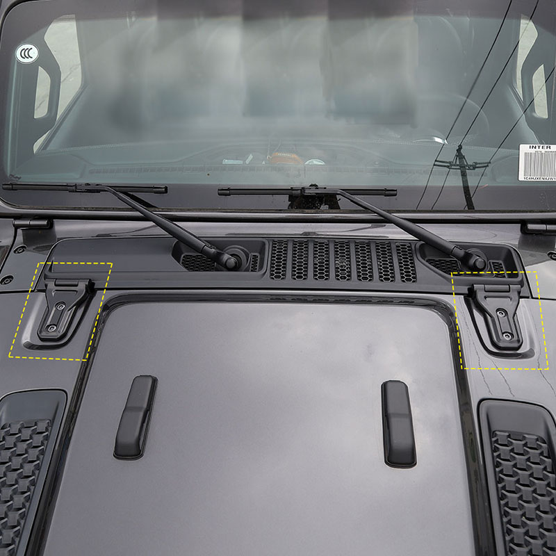 ABS Black Door Hinge Decoraion For Jeep Wrangler JL 2018 Factory Outlet High Quatlity Auto Exterior Accessories