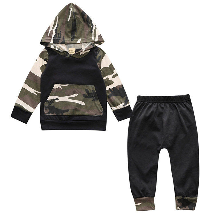 Baby clothes baby boy clothes Hooded Tops Trousers Baby boy camouflage Clothing Long-sleeved Outfits 2pcs Set, As picture 1
Baby clothes baby boy clothes Hooded Tops Trousers Baby boy camouflage Clothing Long-sleeved Outfits 2pcs Set, As picture 1