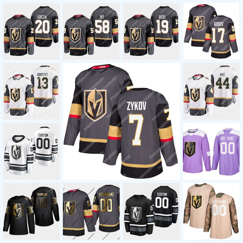 7 Valentin Zykov Vegas Golden Knights Nikita Gusev Kaedan Korczak Pavel Dorofeyev Layton Ahac Peyton Krebs Mark Stone Fleury Reaves Jersey, White with 2019 stanley cup patch
7 Valentin Zykov Vegas Golden Knights Nikita Gusev Kaedan Korczak Pavel Dorofeyev Layton Ahac Peyton Krebs Mark Stone Fleury Reaves Jersey, White with 2019 stanley cup patch