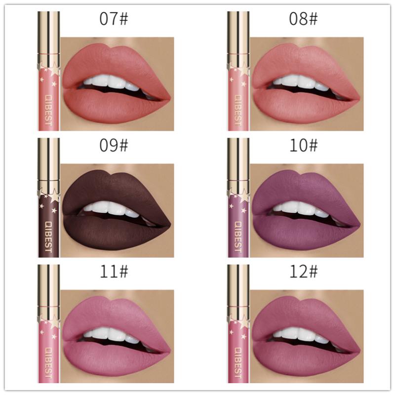 24 Color Lipsticks Matte Waterproof Red Lip Gloss Mate Makeup Long Lasting Nude Brown Women Lips Liquid Lipstick lápiz labial