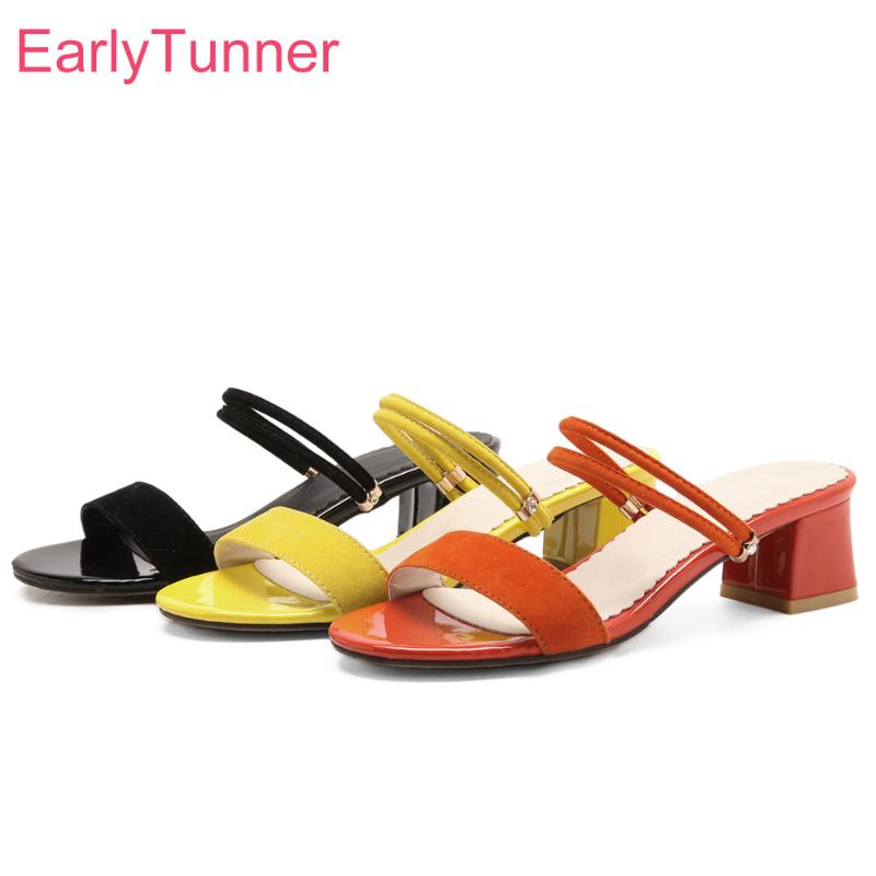 New Black Orange Comfortable Women Nude Sandals Med Gladiator Heels Lady Beach Slingback Shoes EH182 Plus Big Size 10 31 45 52
New Black Orange Comfortable Women Nude Sandals Med Gladiator Heels Lady Beach Slingback Shoes EH182 Plus Big Size 10 31 45 52