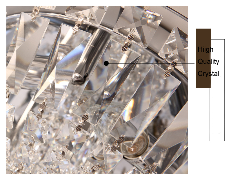 LED Light Modern Crystal Ceiling Lights Fixture European Luxurious Ceiling Lamp Sweet Home Bed Room Indoor Lighting 3 White Color Dimmable