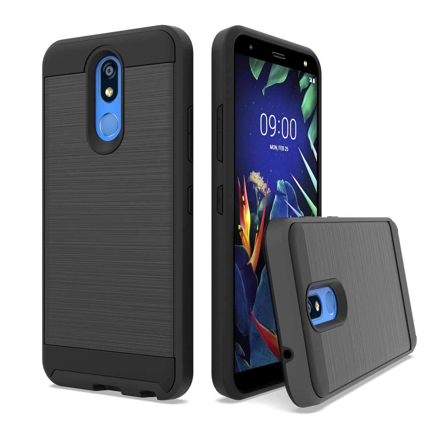 Metal Texture Dual Layer Protective Case for J2 core/J260/J3 2018/J7 2018/A8 2018 TPU+PC Material Brushed for LG K40 MetroPCS, Black
Metal Texture Dual Layer Protective Case for J2 core/J260/J3 2018/J7 2018/A8 2018 TPU+PC Material Brushed for LG K40 MetroPCS, Black