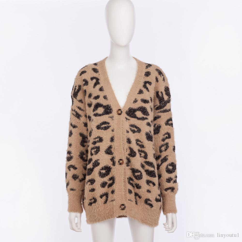 2020 leopard print Cardigan Women sweaters Autumn Winter Knitted casual female cardigan women' Loose cardigan coats, 2#
2020 leopard print Cardigan Women sweaters Autumn Winter Knitted casual female cardigan women' Loose cardigan coats, 2#