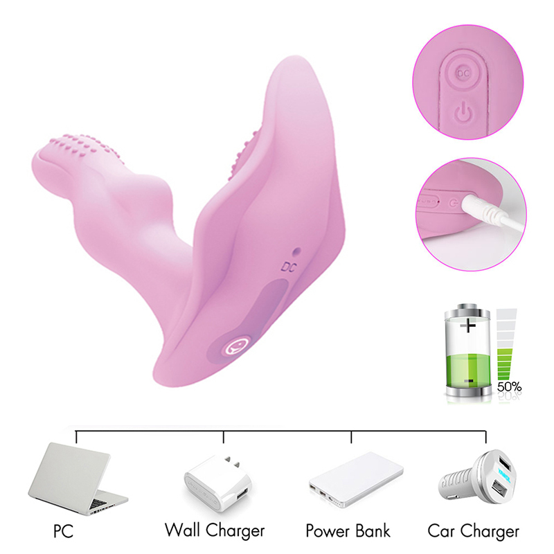 Wearable Butterfly Dildo Vibrator Adult Sex Toys for Women G Spot Clitoris Stimulator Wireless Remote Control Vibrator Panties Y200410