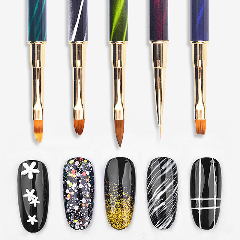 Quality Nail Art Brushes for Acrylic Jelly Extension Carving Lines Gradient Drawing Painting Pen DIY UV Manicure Tools
Quality Nail Art Brushes for Acrylic Jelly Extension Carving Lines Gradient Drawing Painting Pen DIY UV Manicure Tools