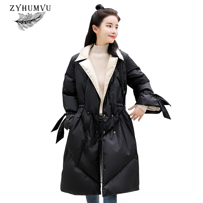 Winter Women Down Jacket 2018 Fashion Lapel Thicken Long Outerwear Wild Slim Large Size Down Coats Cozy Warm Female Parkas ZY720, Black
Winter Women Down Jacket 2018 Fashion Lapel Thicken Long Outerwear Wild Slim Large Size Down Coats Cozy Warm Female Parkas ZY720, Black