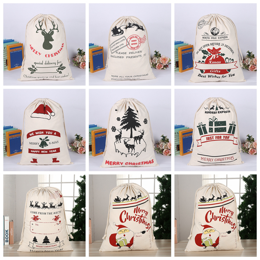 Christmas Gift Bags Large Organic Heavy Canvas Bag Santa Sack Drawstring Bag With Reindeers Santa Claus Sack Bags for kids 17styles RRA1596
Christmas Gift Bags Large Organic Heavy Canvas Bag Santa Sack Drawstring Bag With Reindeers Santa Claus Sack Bags for kids 17styles RRA1596