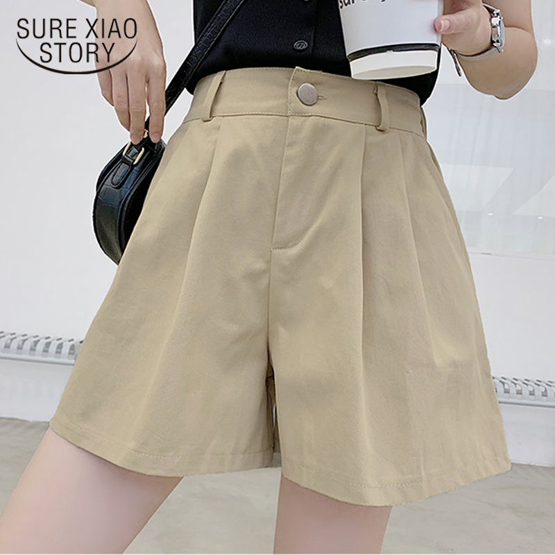Short Femme 2020 Korean Summer Plus Size Women Shorts Casual High Waist Solid Wide Leg White Shorts for Women Cotton 9002 50, Khaki
Short Femme 2020 Korean Summer Plus Size Women Shorts Casual High Waist Solid Wide Leg White Shorts for Women Cotton 9002 50, Khaki