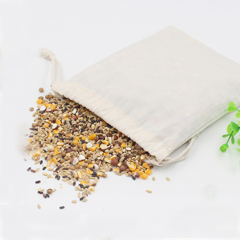 7x9 9x12 10x15 13x18 15x20cm cotton drawstring bag Small Muslin Bracelet Gifts Jewelry Packaging Bags Cute Drawstring Gift Bag P703617125