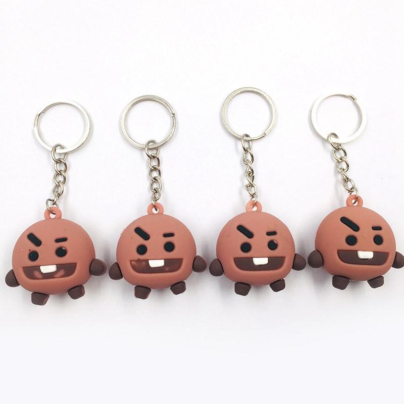 10pcs/Lot Fashion Jewelry Girl Women Female Cute Doll Car Keychain Creative Diy Accessories Key Chains Bags Pendant Party Gifts