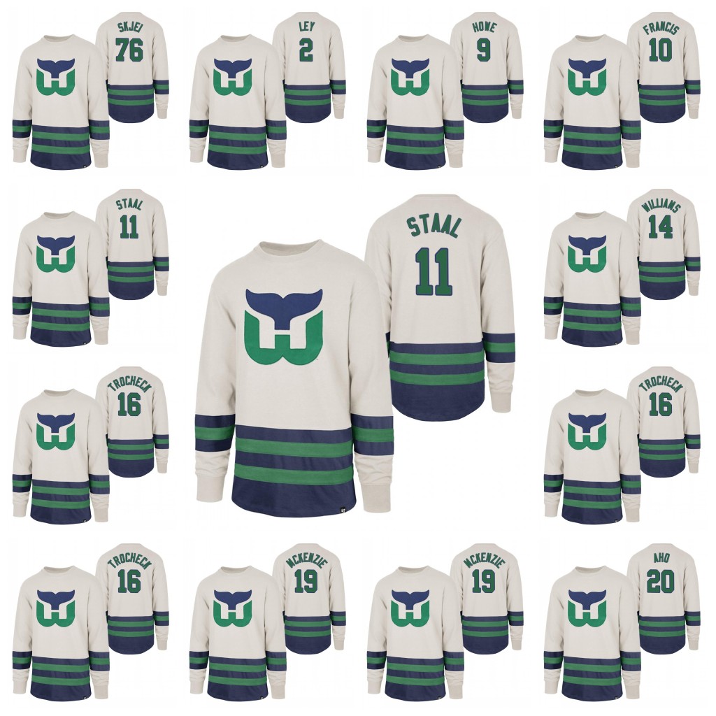 Hartford Whalers Center Ice Crew 9 Gordie Howe 16 Bobby Hull 20 Sebastian Aho 19 Dougie Hamilton 11 Jordan Staal 76 Brady Skjei Retro Jersey, Mens s-3xl
Hartford Whalers Center Ice Crew 9 Gordie Howe 16 Bobby Hull 20 Sebastian Aho 19 Dougie Hamilton 11 Jordan Staal 76 Brady Skjei Retro Jersey, Mens s-3xl