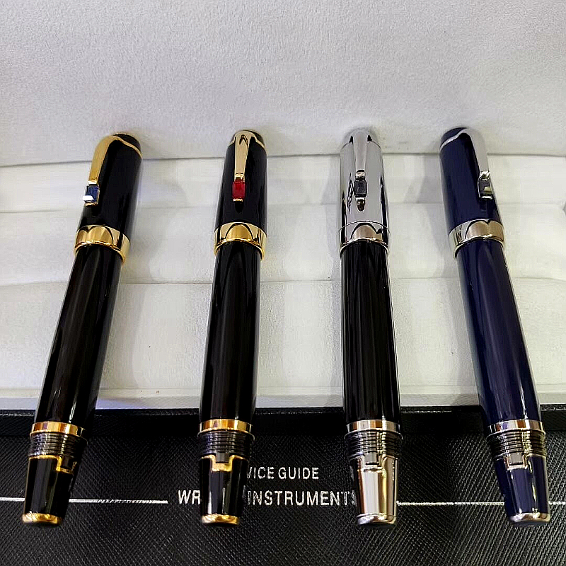 Limited edition 14K Extend-retract Nib Fountain pen Top Luxury Bohemies Classic Black Resin Writing ink pens with Gem Germany Serial Number, As picture shows
Limited edition 14K Extend-retract Nib Fountain pen Top Luxury Bohemies Classic Black Resin Writing ink pens with Gem Germany Serial Number, As picture shows