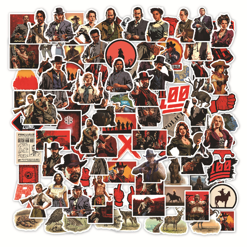 100pcs/Lot Top Game Characters Exciting Stickers Scrapbooking For Laptop Macbook Skateboard Guitar Luggage Motor Cycle