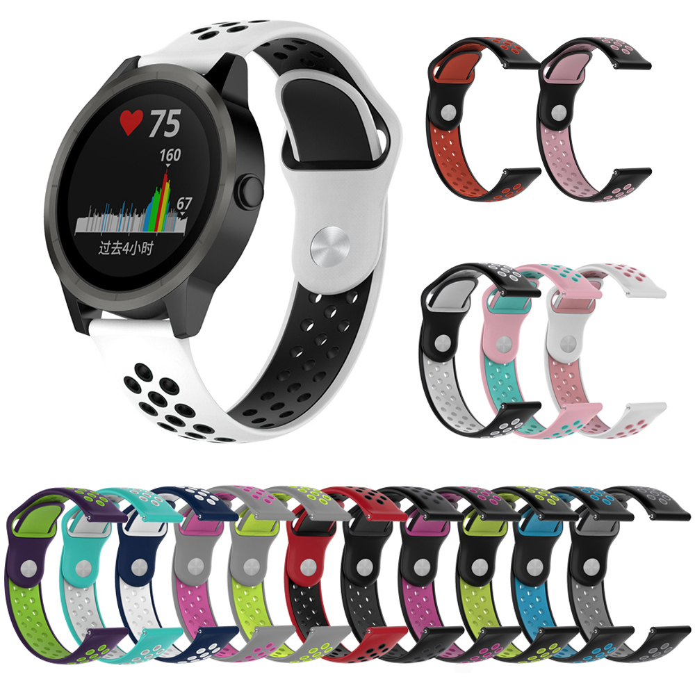 20MM Smart Watch Band For Garmin vivoactive 3 Music Forerunner 245M Two-color Rubber Silicone Wristband Bracelet
20MM Smart Watch Band For Garmin vivoactive 3 Music Forerunner 245M Two-color Rubber Silicone Wristband Bracelet
