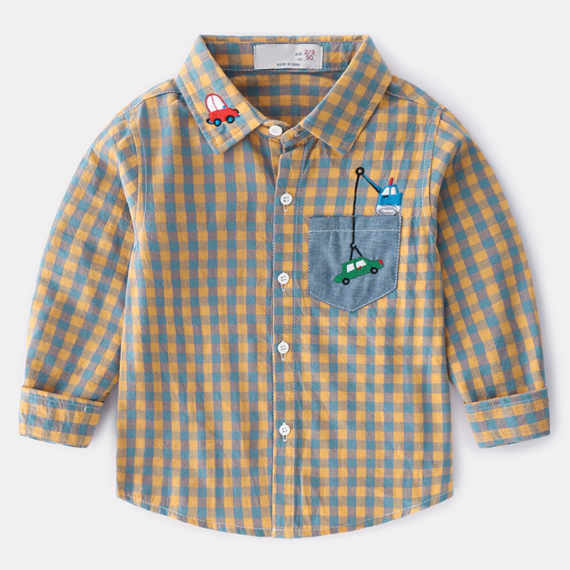 2019 New Spring Enfant Boys Girls Shirts Cute Cars lattice Cotton Children Clothes Long Sleeve Kids Blouses Boys Plaid Shirt, Black
2019 New Spring Enfant Boys Girls Shirts Cute Cars lattice Cotton Children Clothes Long Sleeve Kids Blouses Boys Plaid Shirt, Black