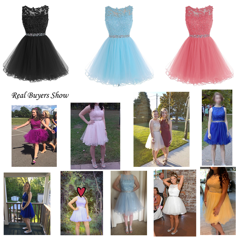 Sweet 16 Short Prom Dresses Lace Appliques with Crystal Beads Puffy Tulle Cocktail Party Dresses Little Black Graduation Homecoming Gowns, Gray
Sweet 16 Short Prom Dresses Lace Appliques with Crystal Beads Puffy Tulle Cocktail Party Dresses Little Black Graduation Homecoming Gowns, Gray